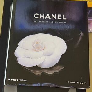 Chanel Black and White Floral Coffee Book